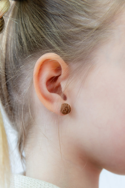 Oorbellen Pepernootjes hypoallergeen