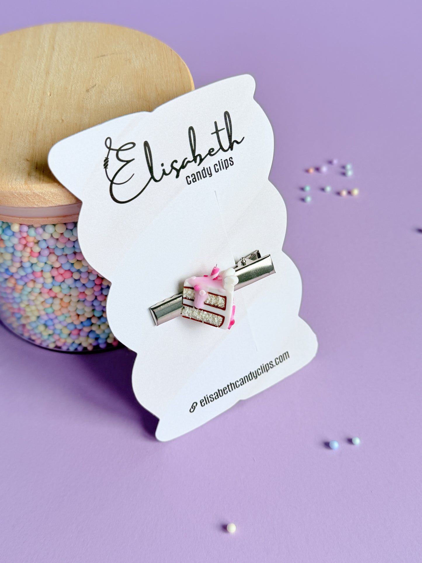 Speldje zilver Birthday cake