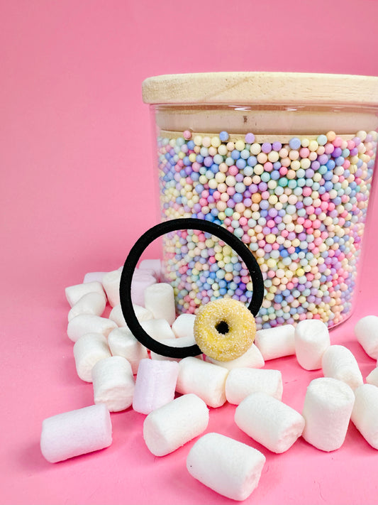 Elastiek gesuikerde donut