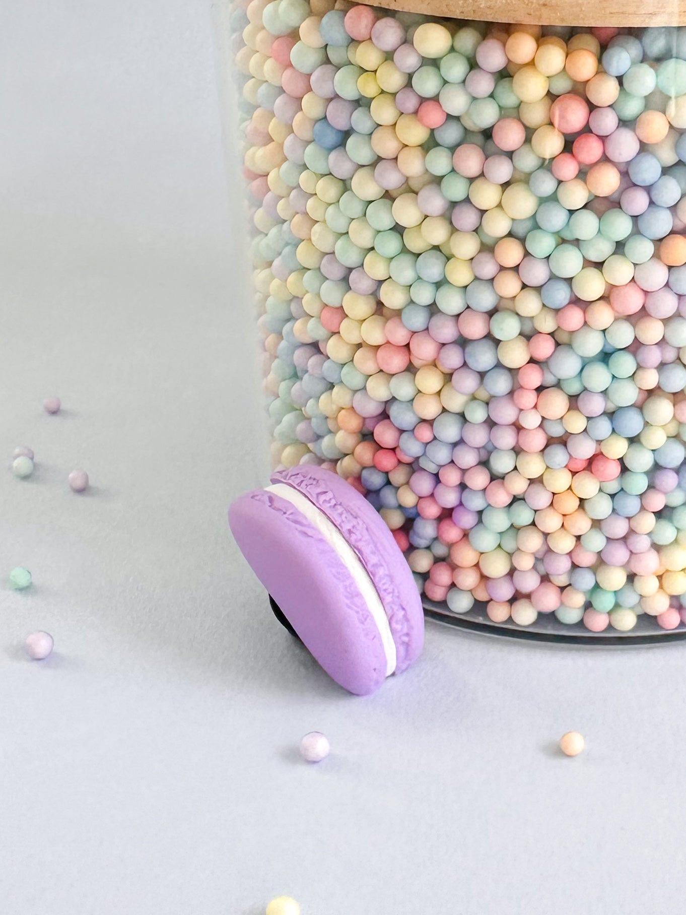 Button Macaron soft lavender