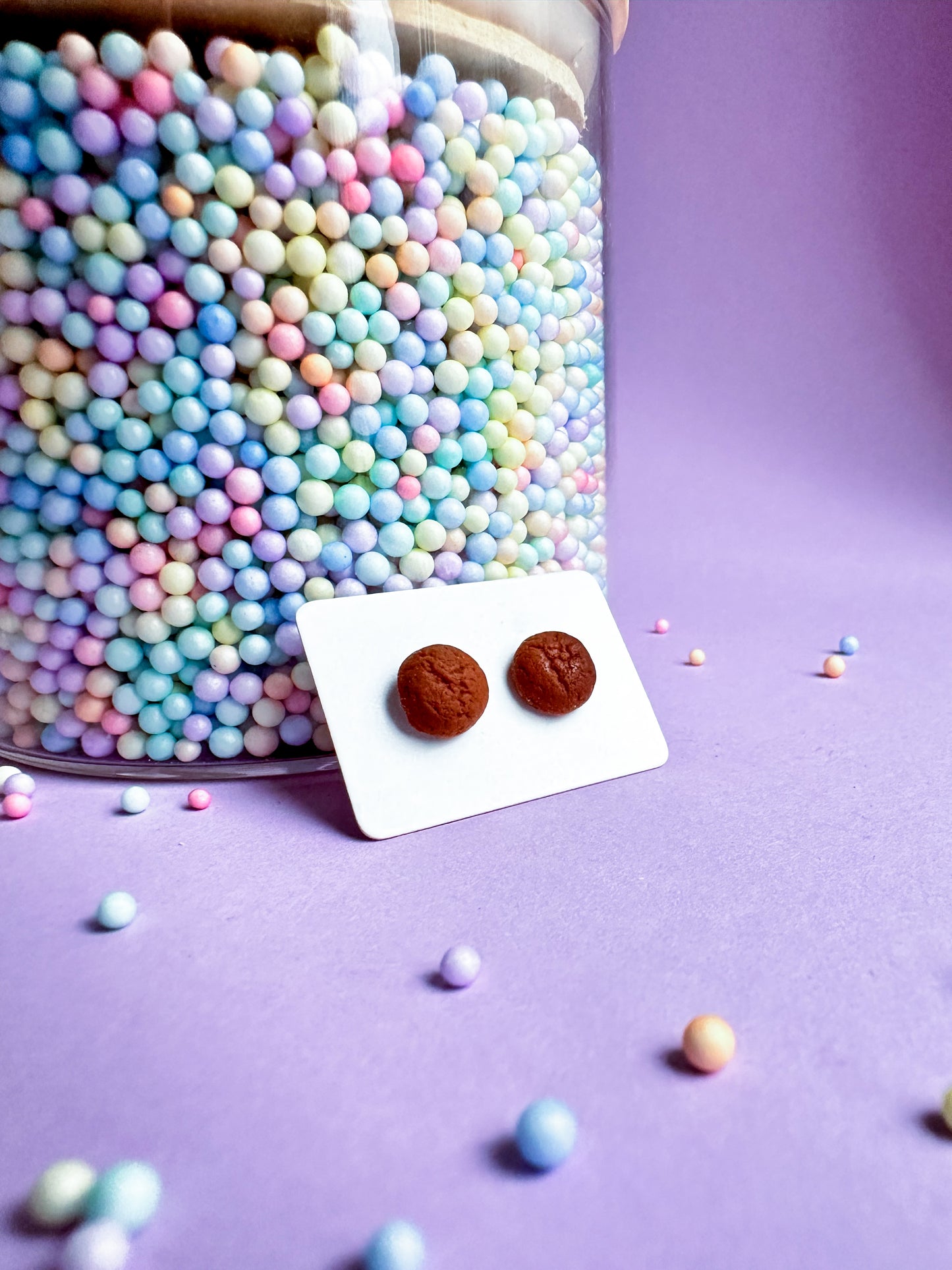 Oorbellen Pepernootjes hypoallergeen