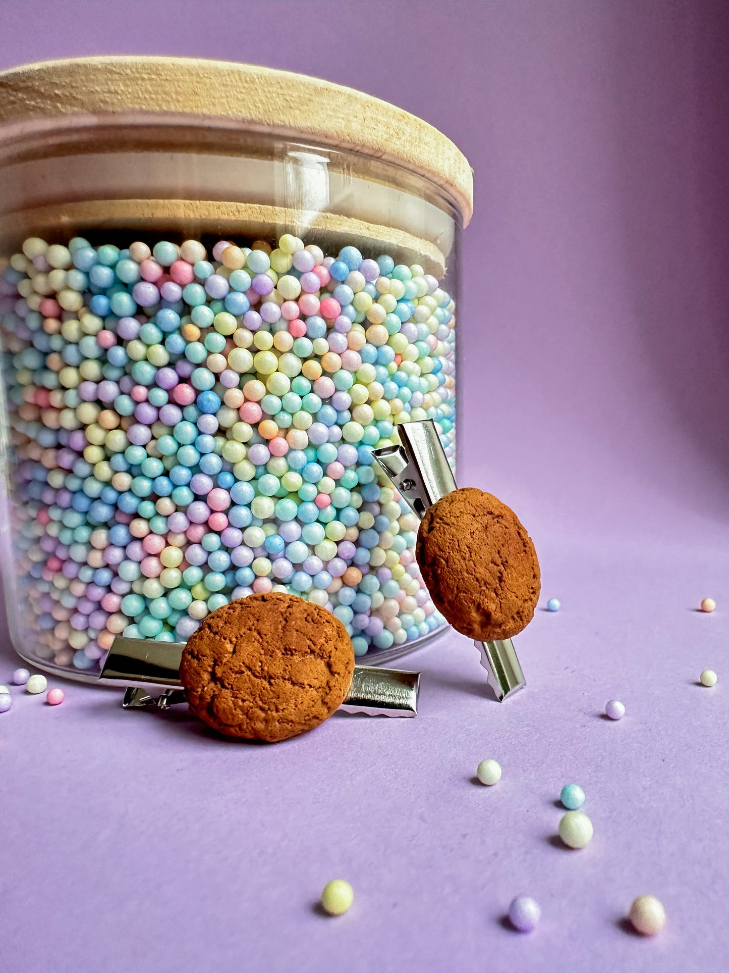 Speldje zilver pepernoot