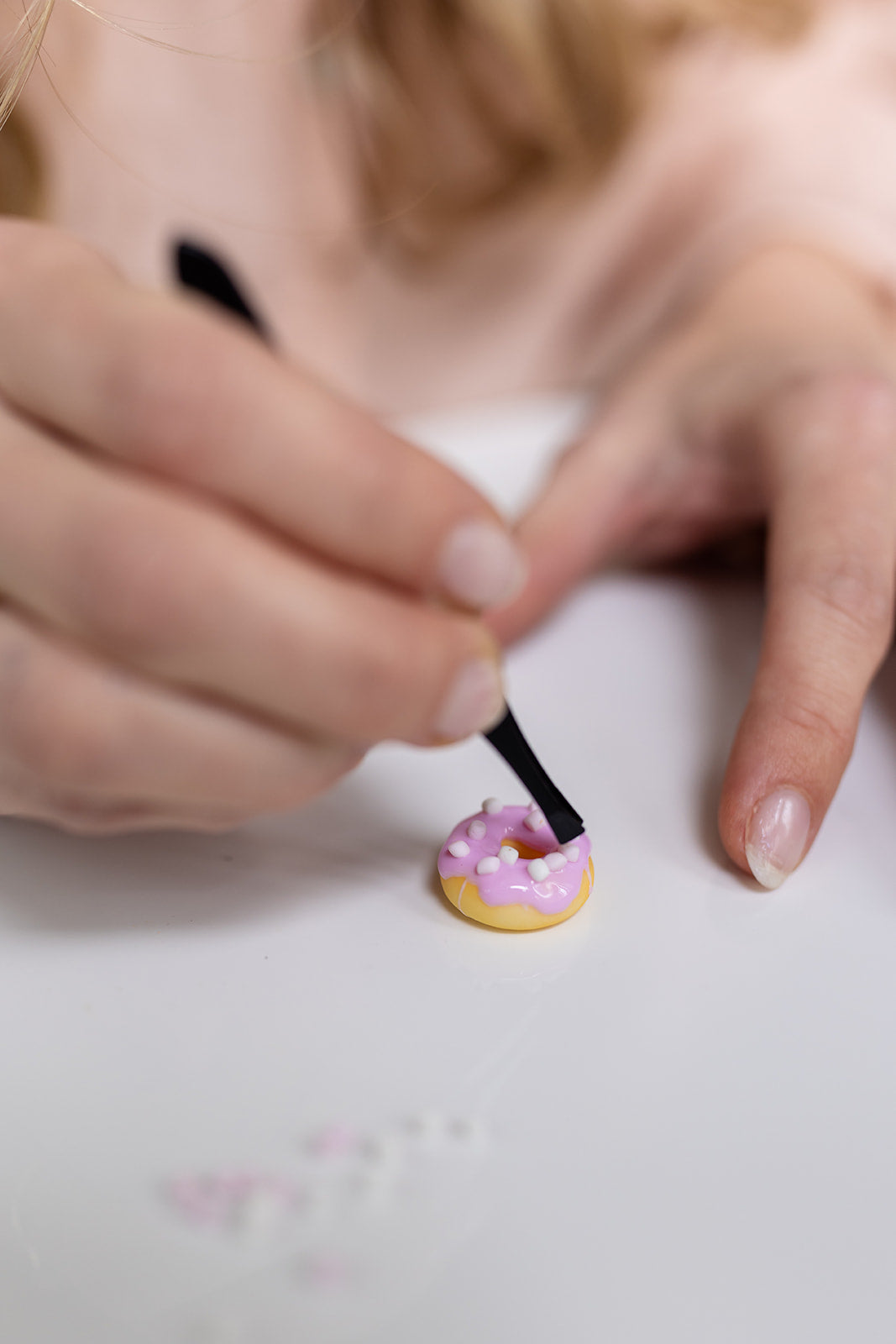 Button donut roze marshmallow
