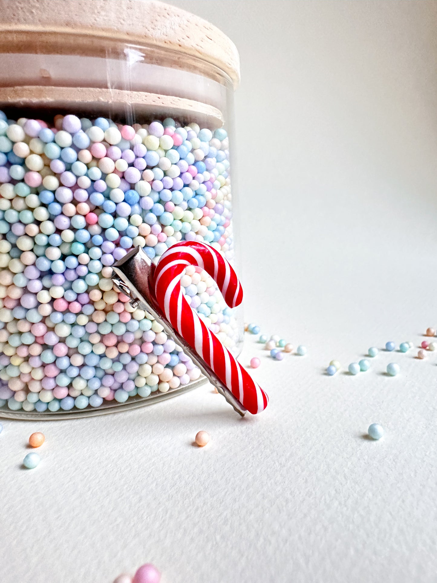 Speldje zilver Candy Cane