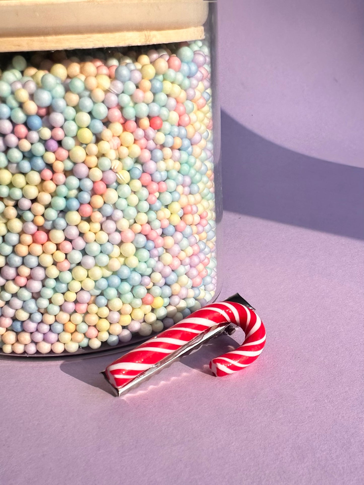 Speldje zilver Candy Cane