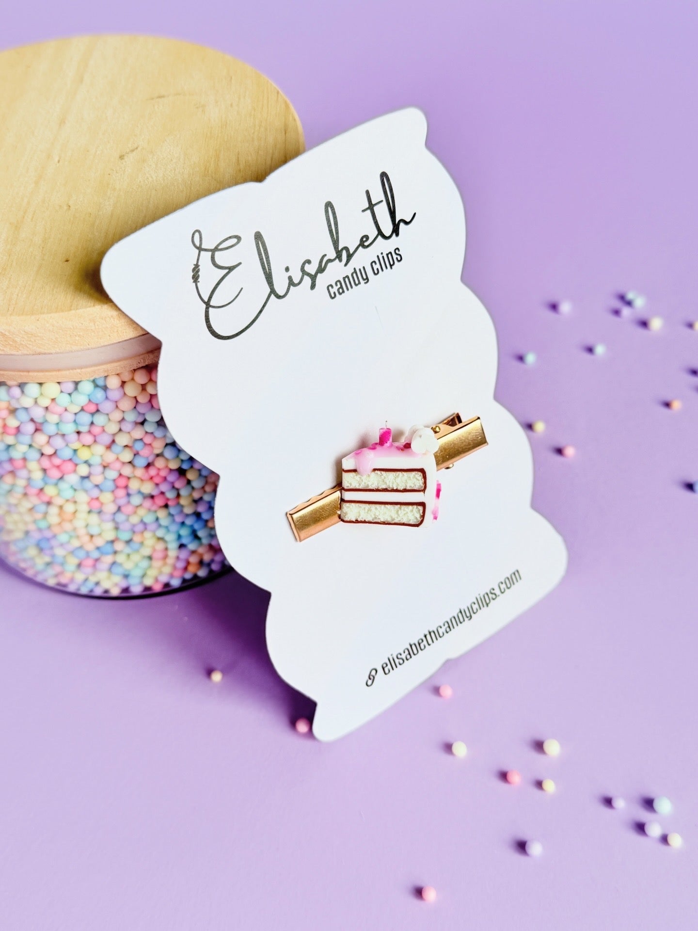 Speldje goud Birthday cake