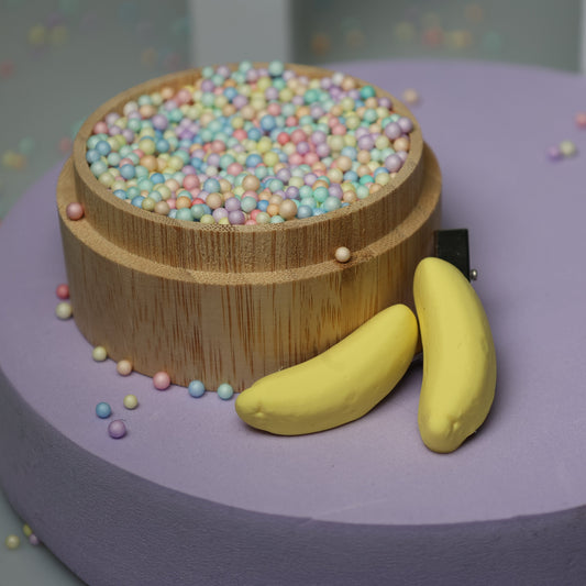 Speldje banaantje zilver