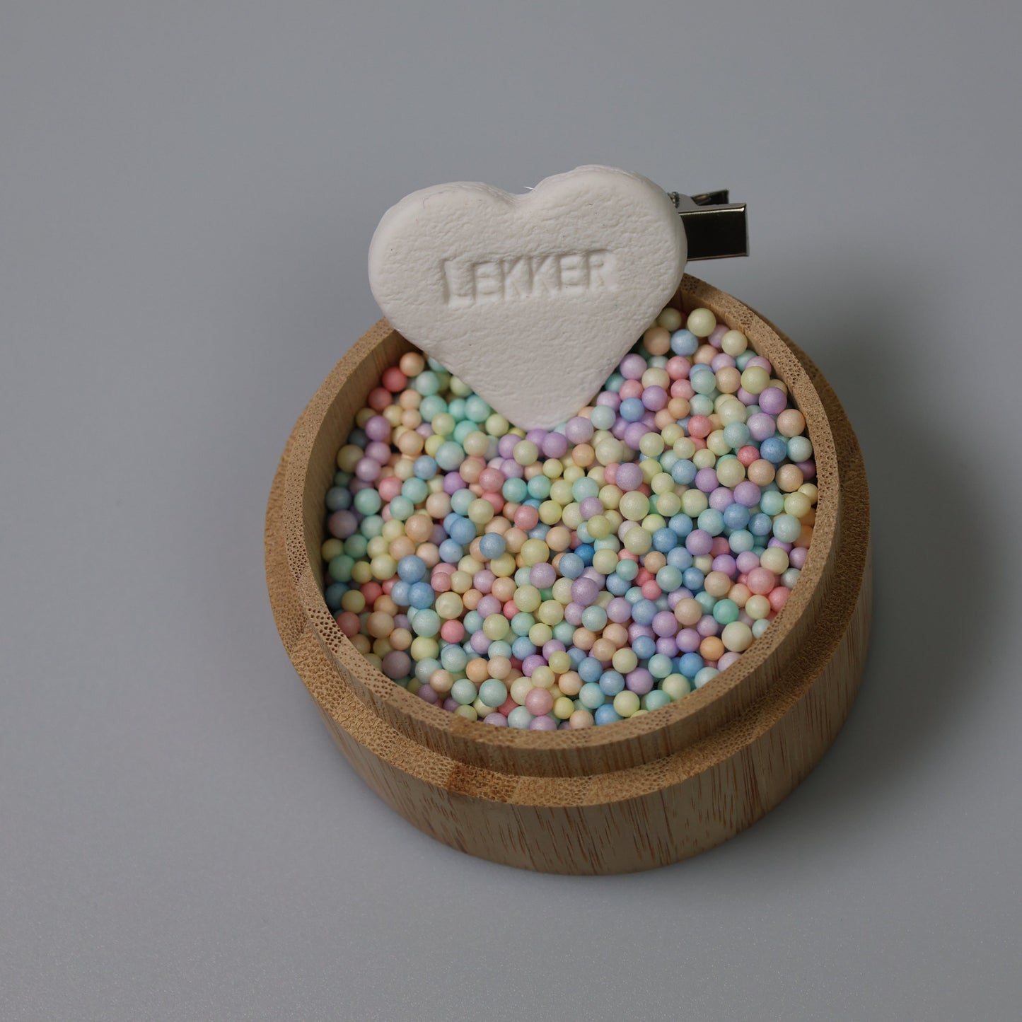 Speldje Hartje groot 'lekker' - wit