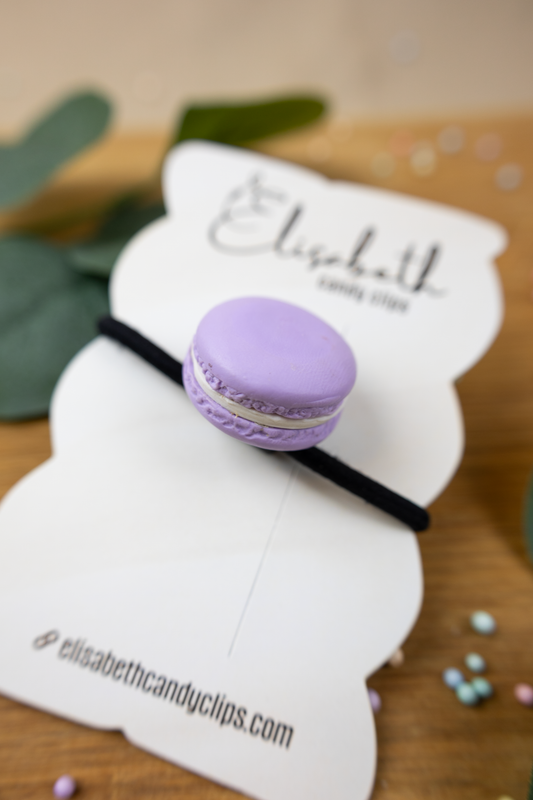 Elastiek macaron Lavendel