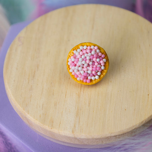 CUSTOM beschuit met roze muisjes