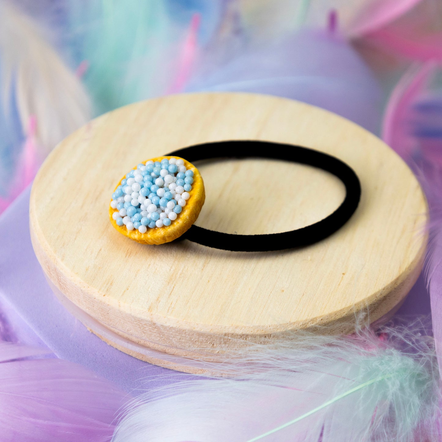CUSTOM beschuit met blauwe muisjes