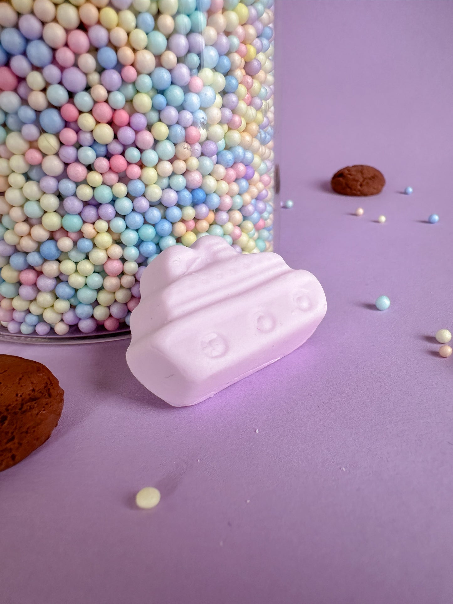 Button schuimpje Stoomboot roze