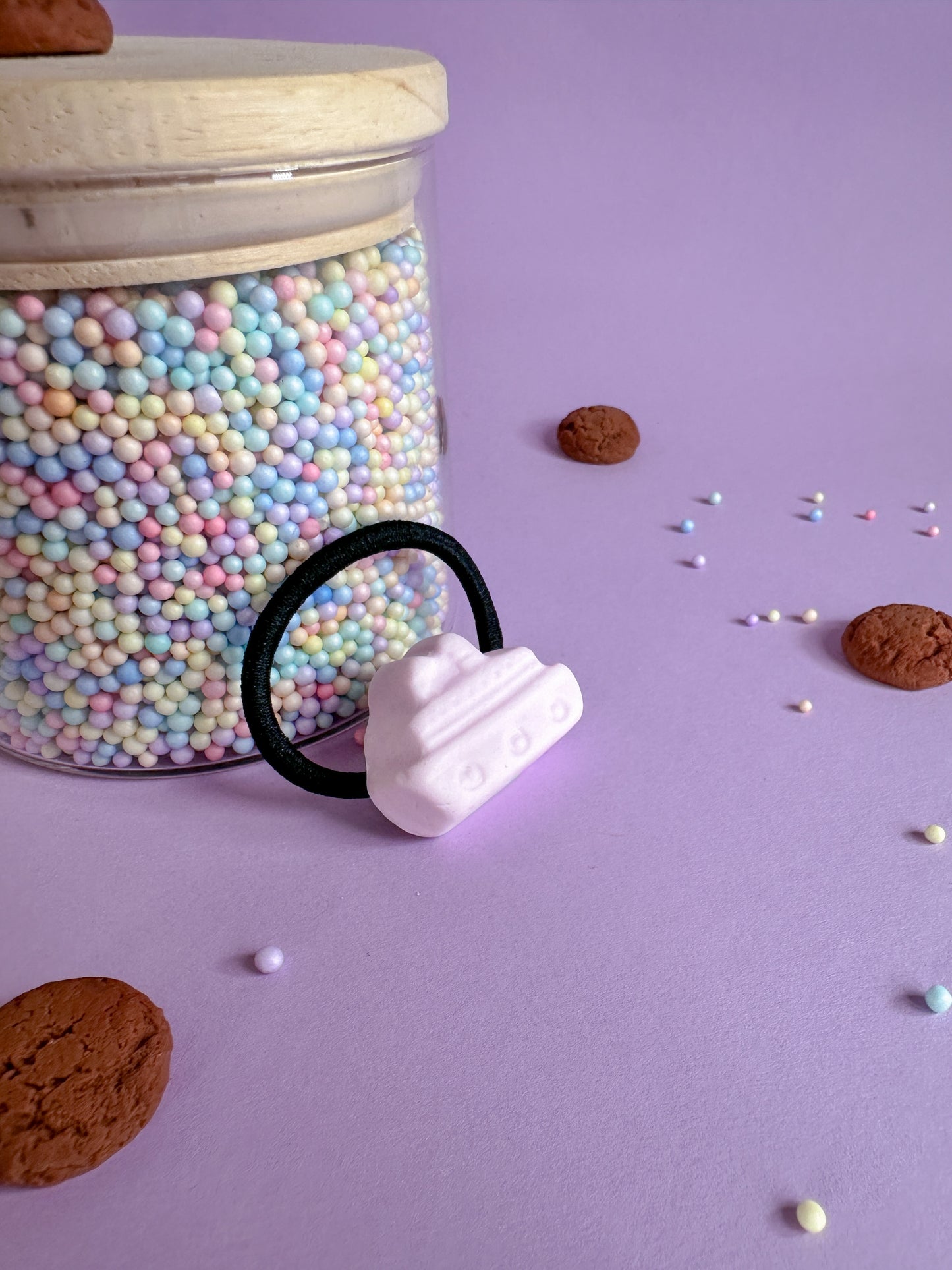 Elastiek schuimpje Stoomboot roze