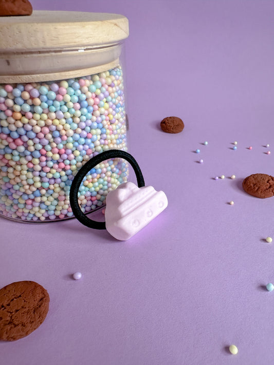 Elastiek schuimpje Stoomboot roze