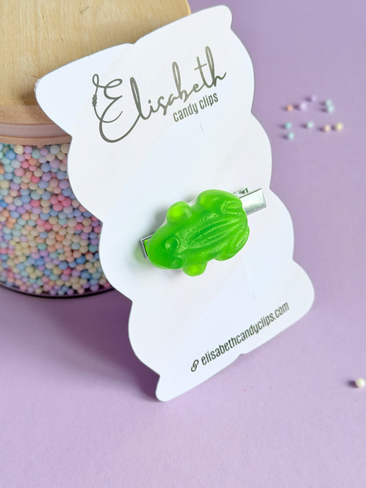 Speldje zilver Kikker