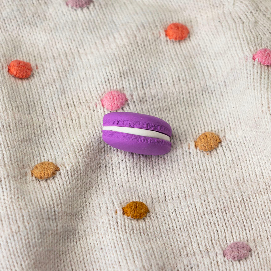 Button Macaron Lavendel